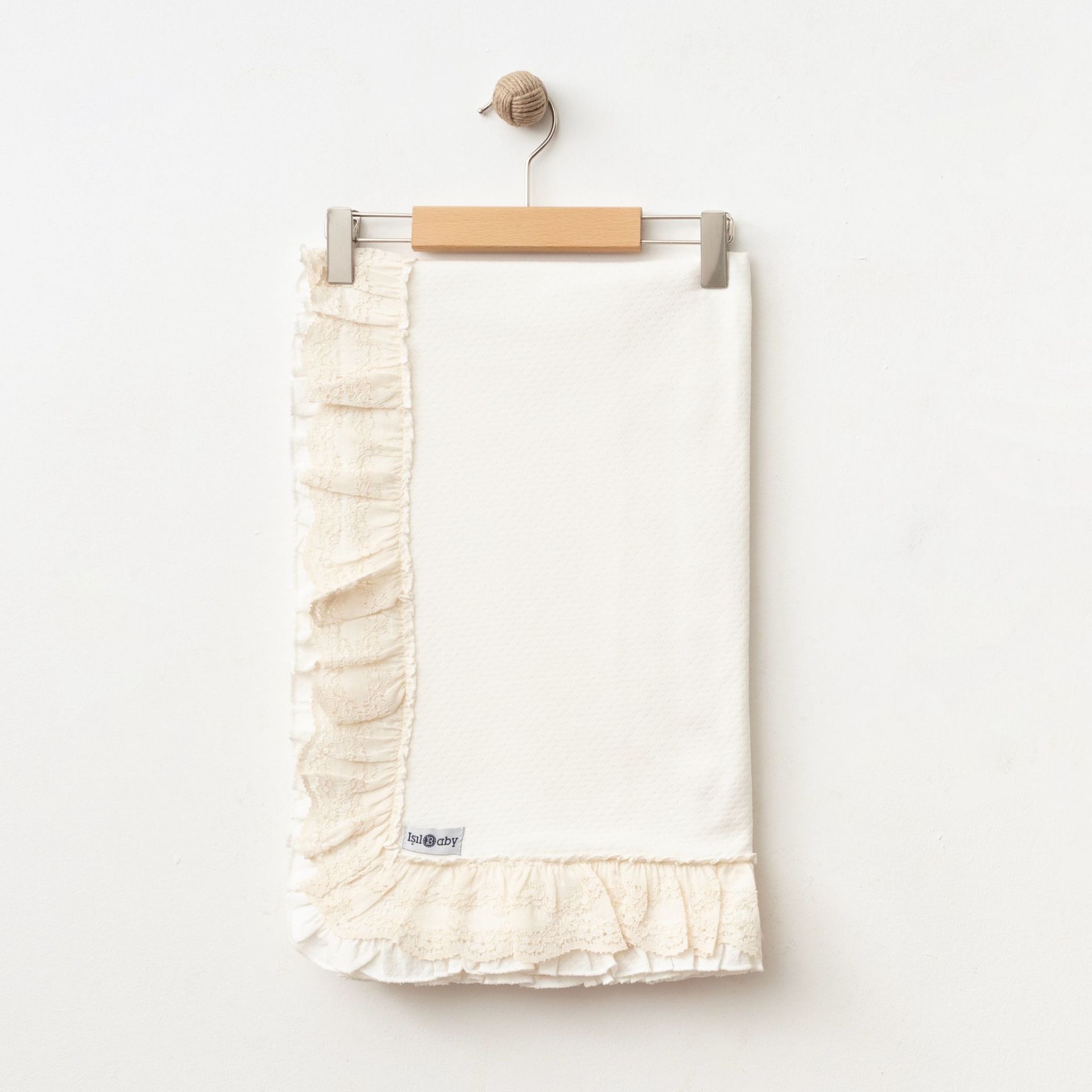 Beyaz Küpürlü Penye Battaniye