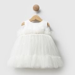 Beyaz Tütülü Elbise