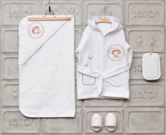 Kırmızı Şemsiye Bornoz Seti