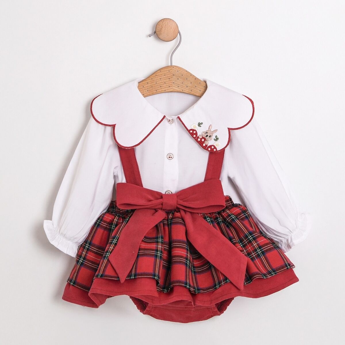 Kırmızı Romper Takım