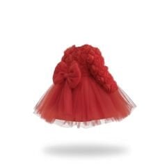 Kırmızı Güllü Tütü Elbise- 6 ay/ 5 yaş Arası