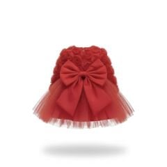 Kırmızı Güllü Tütü Elbise- 6 ay/ 5 yaş Arası