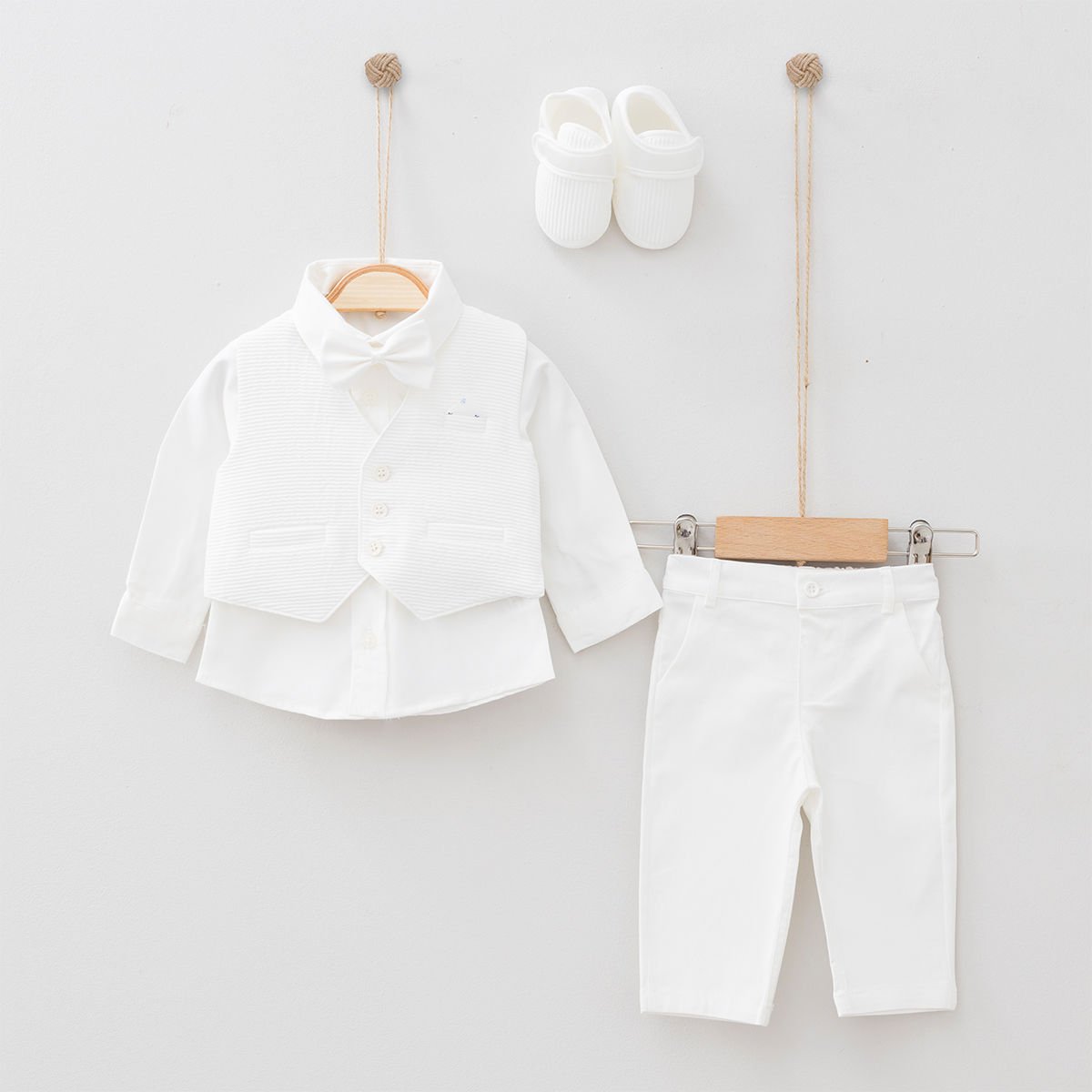 Krem Renk Smokin Takımı- 0-3 ay / 3-6 ay