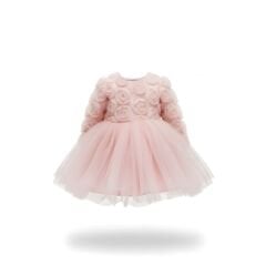 Pembe Güllü Tütü Elbise- 6 ay/ 5 yaş Arası