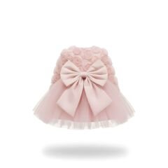 Pembe Güllü Tütü Elbise- 6 ay/ 5 yaş Arası