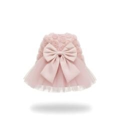 Pembe Güllü Tütü Elbise- 6 ay/ 5 yaş Arası