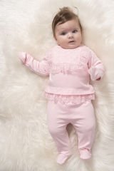 Pembe Tül Detaylı Hastane Çıkışı- 5 Parça