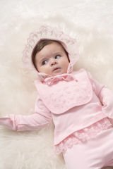 Pembe Tül Detaylı Hastane Çıkışı- 5 Parça