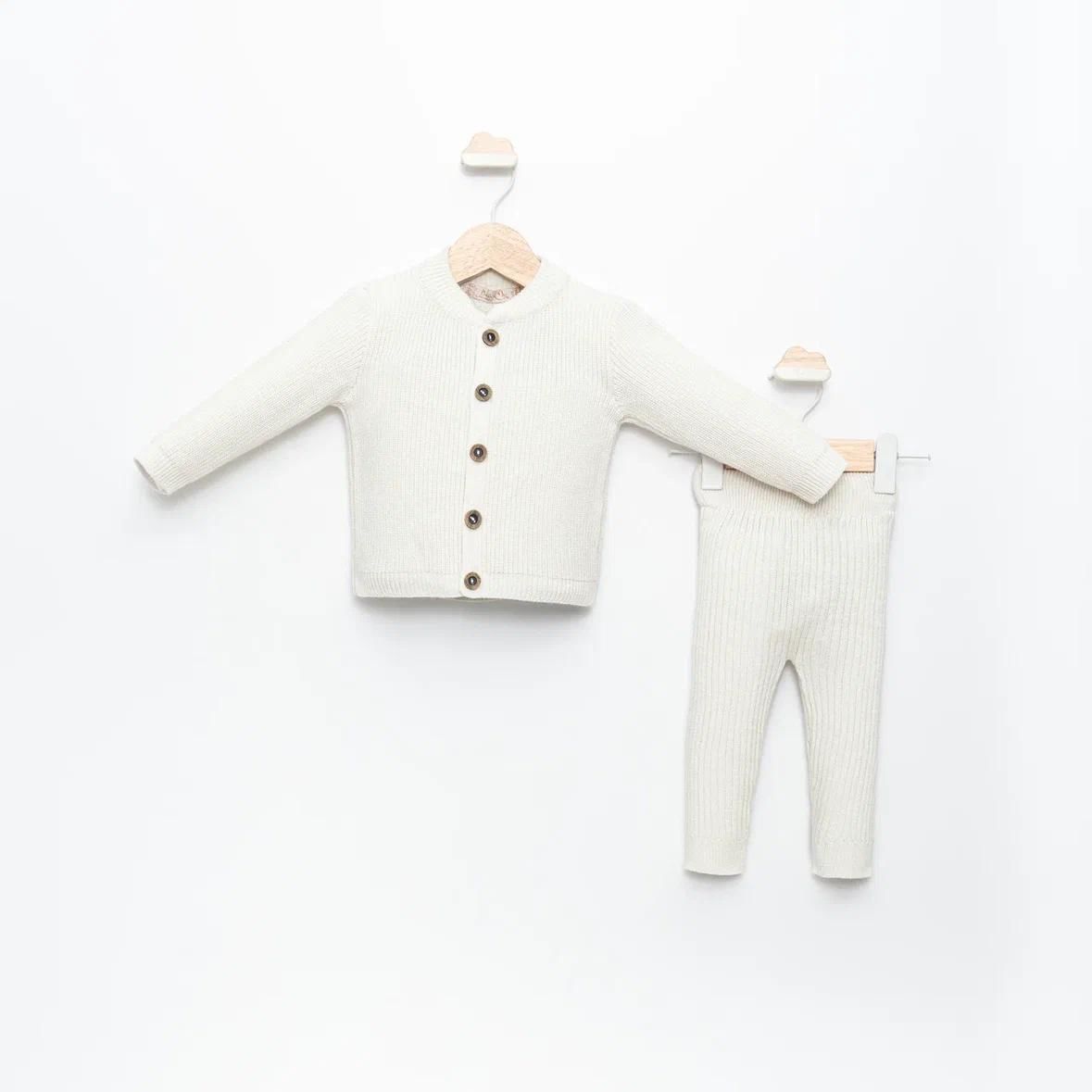 % 100 Pamuk Takım- Ekru Rengi