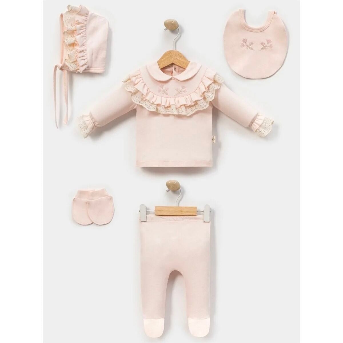 Pembe Küpürlü Takım-0.3 Ay-5 Parça