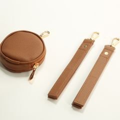 Taba Renk Deri Anne Bebek Bakım Sırt Çantası