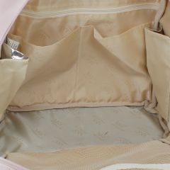 Pembe Renk Deri Anne Bebek Bakım Sırt Çantası