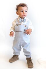 Mavi Fitilli Kadife Slopet Takımı