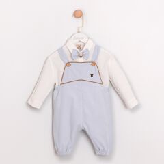 Mavi Fitilli Kadife Slopet Takımı