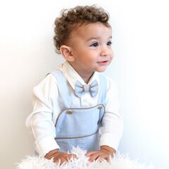 Mavi Fitilli Kadife Slopet Takımı