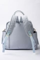 Mavi Renk Deri Anne Bebek Bakım Sırt Çantası