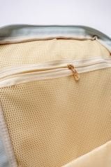 Mavi Renk Deri Anne Bebek Bakım Sırt Çantası