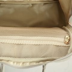 Gri Renk Deri Anne Bebek Bakım Sırt Çantası