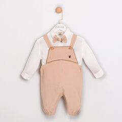 Bej Fitilli Kadife Slopet Takımı