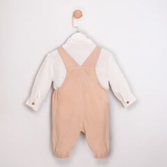 Bej Fitilli Kadife Slopet Takımı