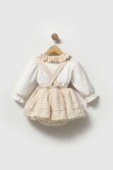 Çizgili Romper Seti