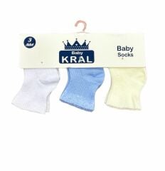 3 lü Bebe Çorabı- 0-6 ay