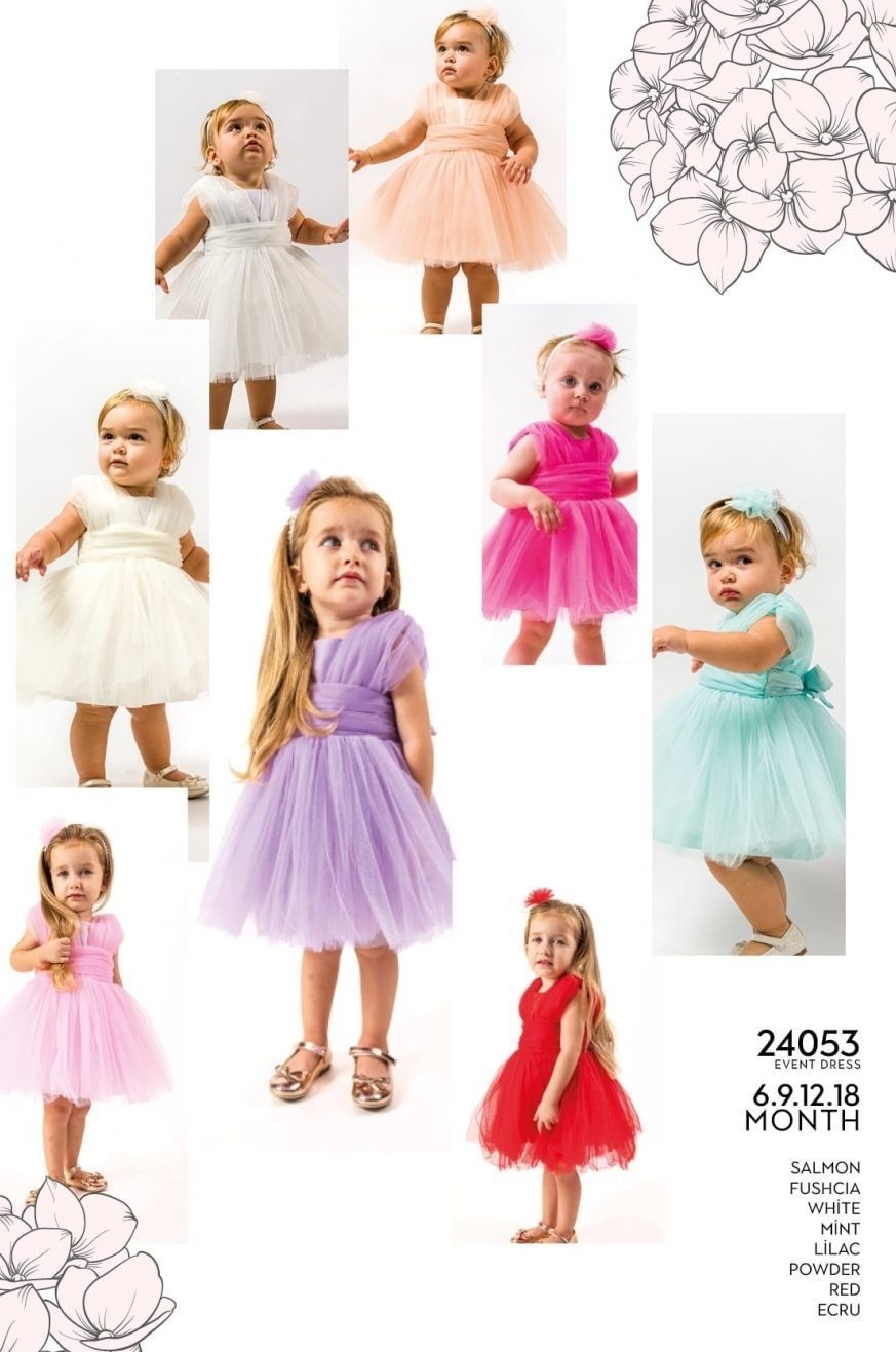 Tül Detaylı Elbise-Mint Yeşili