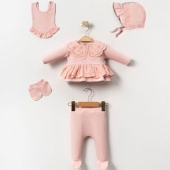 Fisto Detaylı Set- 5 Parça - 0.3 Ay- Gül Kurusu