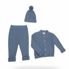 İndigo Yünlü Takım / 6-18 Ay