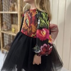 Siyah Tütülü Elbise- 2/7 Yaş