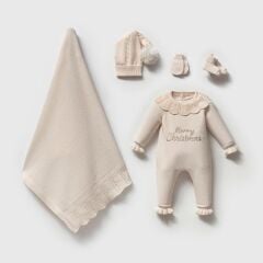 Organik Triko Krem Hastane Çıkışı- 5 Parça