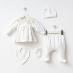 Küpür Detaylı Set- 5 Parça - 0.3 Ay- Ekru