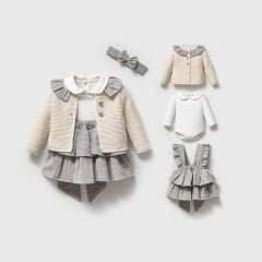 Gri Slopet ve Triko Hirka Takim 4 Parça