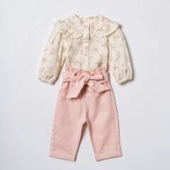 Çiçekli Gömlek Takım